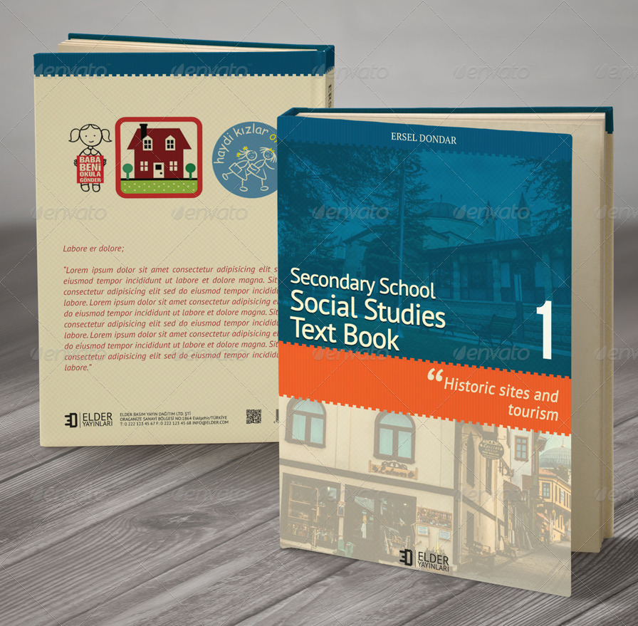 Textbook Cover Template by erseldondar GraphicRiver